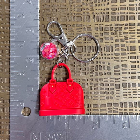 Micro Purse Keychain / Purse Charm - Red - Picture 6 of 6